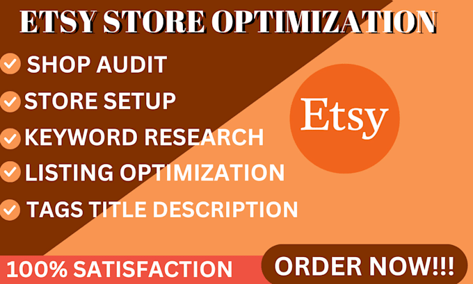 Gig Preview - Do etsy optimization etsy store setup etsy product listing