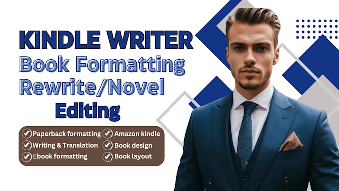 Gig Preview - Write a selling kindle book description, novel and book formating, tella course