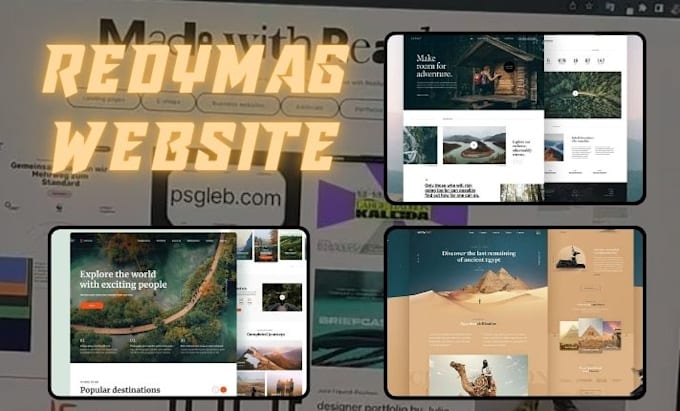 Gig Preview - Create design website squarespace readymag framer wix