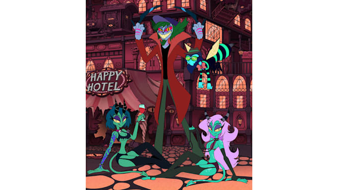 Gig Preview - Draw your hazbin hotel or helluva boss oc nsfw character