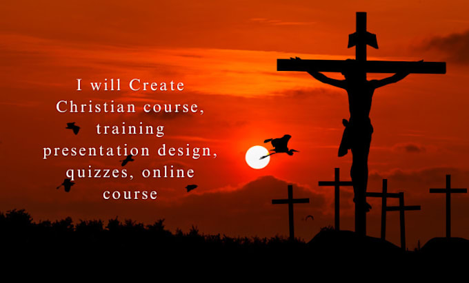 Bestseller - create christian course, training  presentation design, quizzes, online course