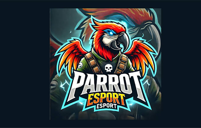 Gig Preview - Make modarn parrot mascot logo with creative concepts