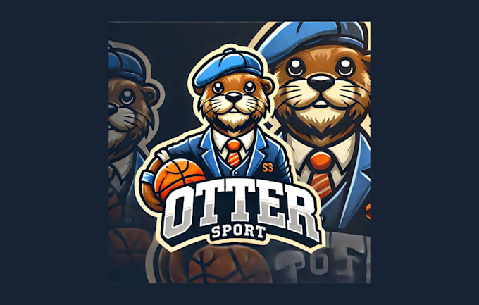 Gig Preview - Design modarn otter mascot logo with creative concepts