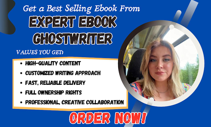 Gig Preview - Be your bestselling ebook writer, ghost book writer, and fiction ghostwriter