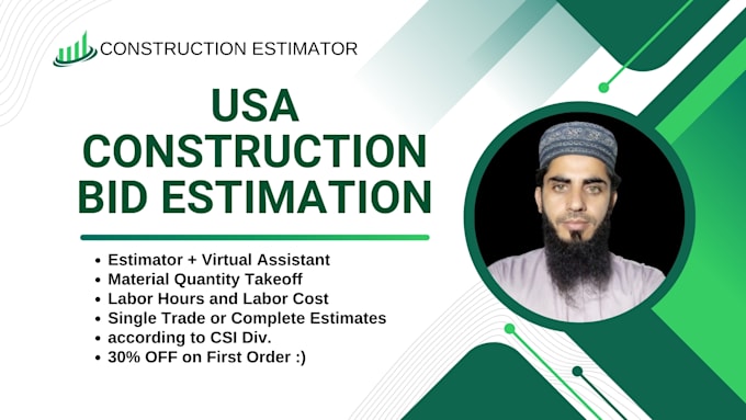 Gig Preview - Provide construction material boq and bid estimate for USA