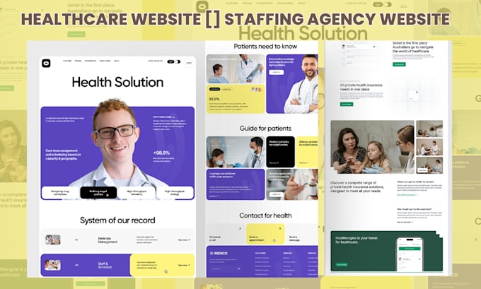 Gig Preview - Design healthcare website, dental, optician, healthcare staffing agency website