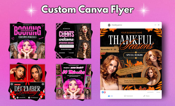 Gig Preview - Create exclusive eye catching canva flyers for your events or business