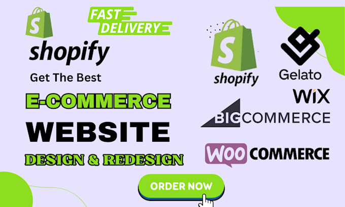 Gig Preview - Design bigcommerce store shopify store wix website woocommerce gelato e commerce