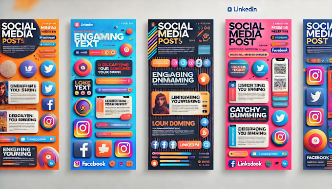 Gig Preview - Do engaging social media post designs for your brand