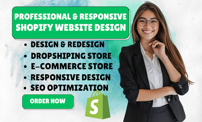 Gig Preview - Redesign shopify website design shopify website redesign shopify store design