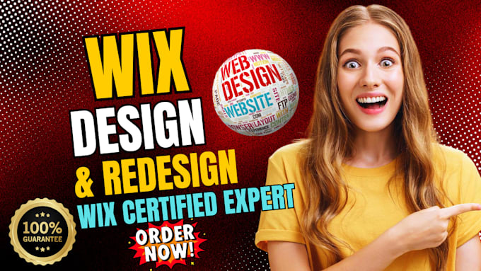 Gig Preview - Build wix website design, redesign and create wix website development