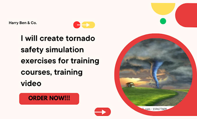 Gig Preview - Create tornado safety simulation exercises for training courses, training video