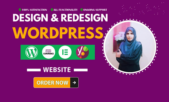 Gig Preview - Design, redesign, build, rebuild, clone, edit, fix or revamp wordpress website