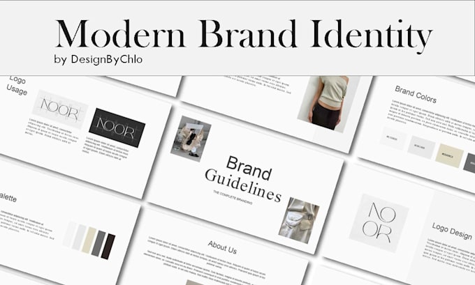 Gig Preview - Design a modern brand identity for your business