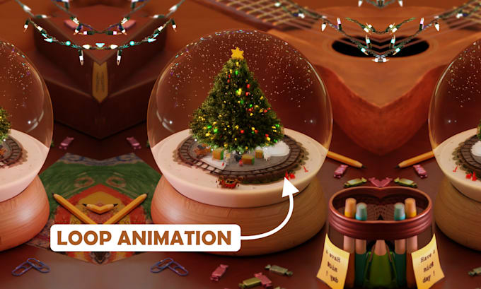 Gig Preview - Make christmas animation video or reel