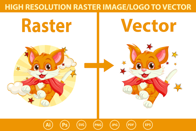 Gig Preview - Convert your raster images to high quality vector art