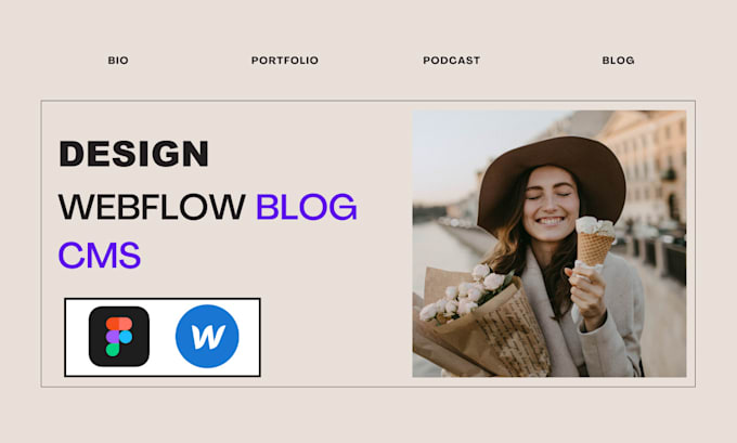 Gig Preview - Create a custom webflow blog with a fully integrated cms