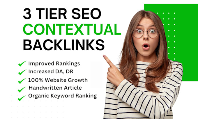 Gig Preview - Build 3 tier contextual backlinks for SEO ranking