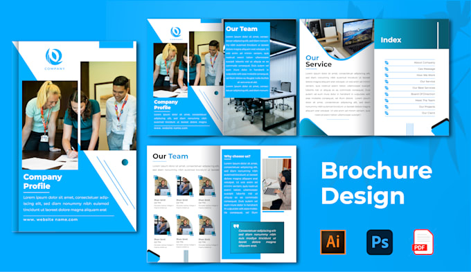 Gig Preview - Design business brochure, company profile, poster,  catalog