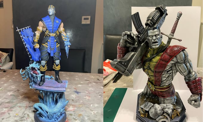 Gig Preview - 3d print and paint 3d miniature model tabletop board game figure