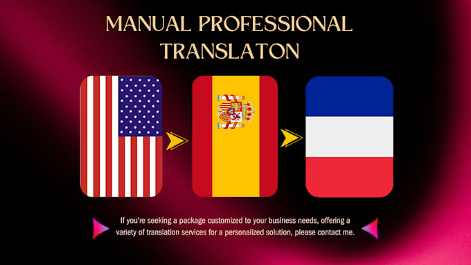 Bestseller - do english to french and english to spanish or both manual translation