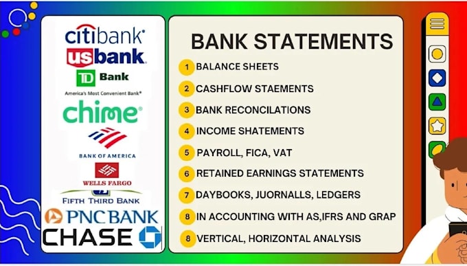 Gig Preview - Reconcile bank statement PDF to editable format, CSV, google sheets