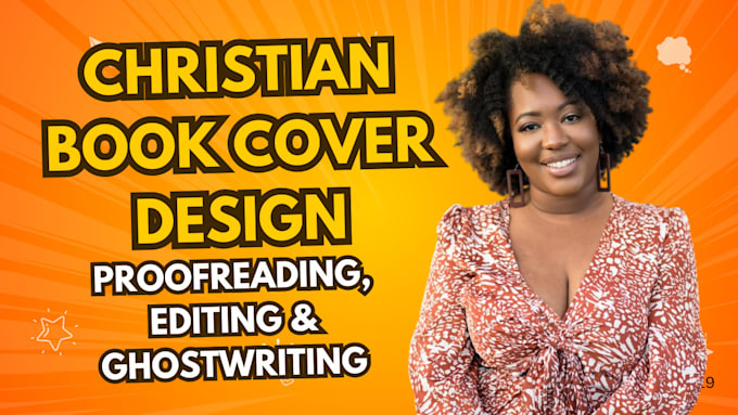 Gig Preview - Do christian book cover design blurb writing, editing, proofreading, ghostwriter