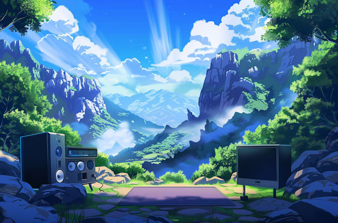 Gig Preview - Draw anime, visual novel, environment and game background art