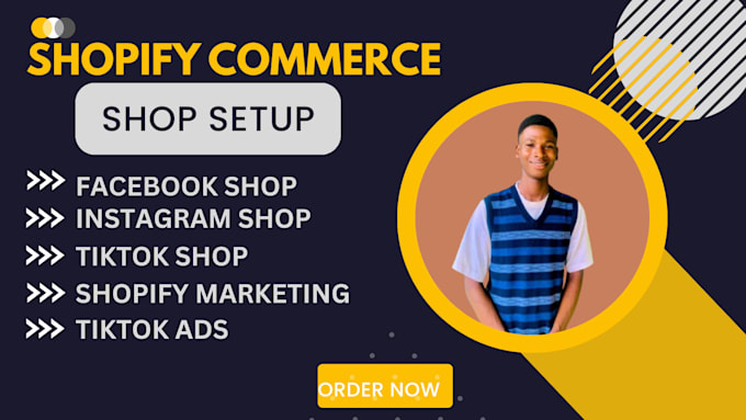 Gig Preview - Setup instagram, facebook, tiktok shops for dropshipping and shopify marketing