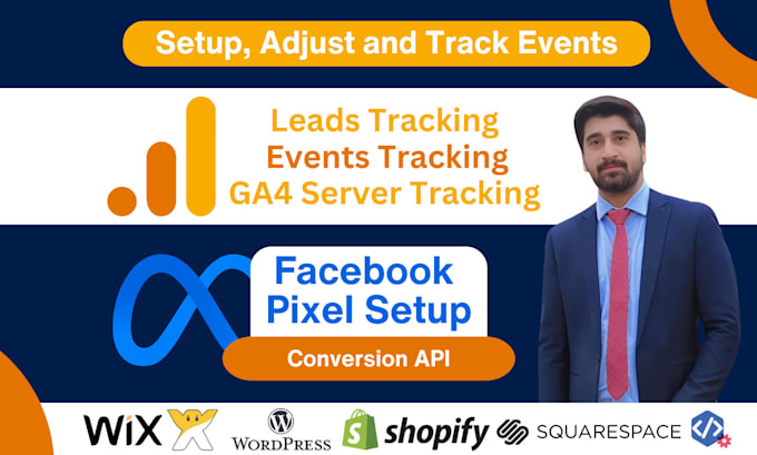 Gig Preview - Integrate meta facebook pixel, conversion API, ga4 tracking