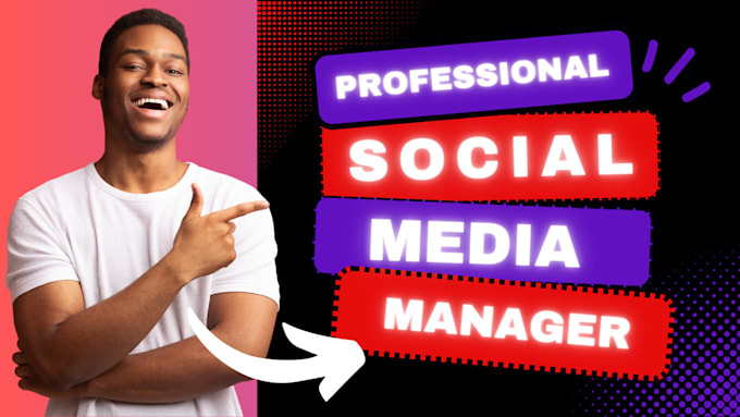 Gig Preview - Be your social media manager and content editor