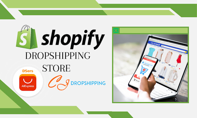 Gig Preview - Build profitable shopify dropshipping store with aliexpress dsers, zendrop, cj