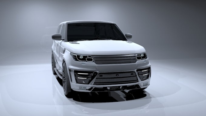 Gig Preview - Custom exotic car, design luxury car,custom body kit, 3d realistic car rendering