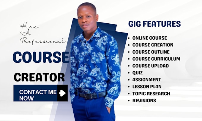 Gig Preview - Do online course creation, lesson plan, course curriculum, elearning website