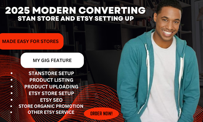 Gig Preview - Be your stan store expert, digital product design uploading and esty setup