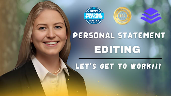 Gig Preview - Edit and proofread your personal statement or statement of purpose