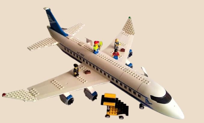 Gig Preview - Do custom lego design 3d lego model airplane car set afol moc design instruction