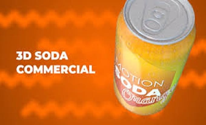 Gig Preview - Do 3d soda animation, 3d beverage animation, 3d soda can, 3d product design c4d