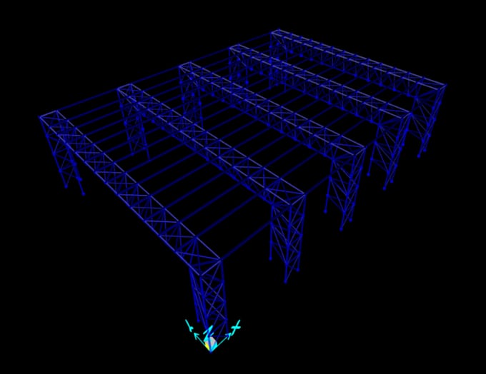 Gig Preview - Design the steel warehouses using sap2000, staad pro and tekla