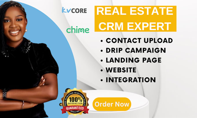 Gig Preview - Setup kvcore, chime, follow up boss, kv core CRM, boldtrail, lofty CRM website