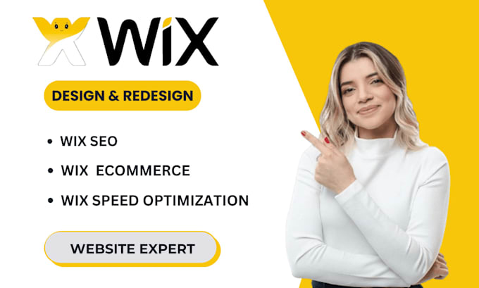 Gig Preview - Do wix website design, wix redesign, wix studio, wix landing page