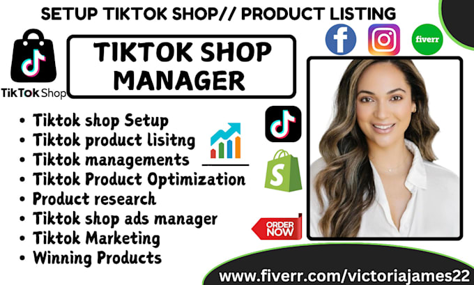 Gig Preview - Build manage tiktok shop ads tiktok shop manager to boost sales