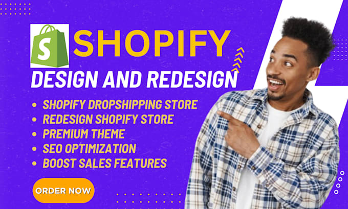 Gig Preview - Redesign shopify website design shopify website redesign shopify store design