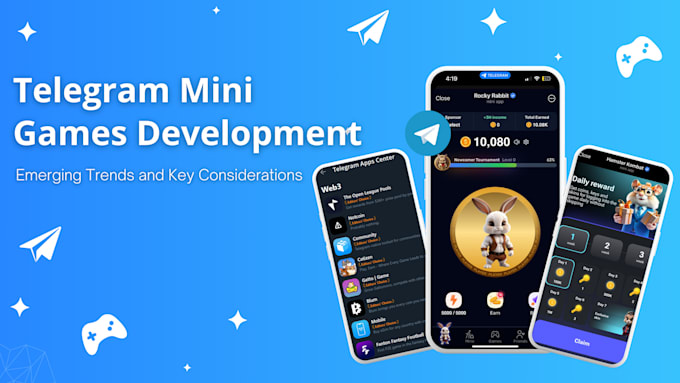 Gig Preview - Develop telegram mini app mini app telegram mini game crypto p2e telegram app