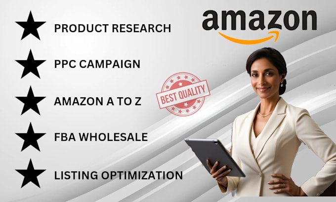 Bestseller - be your expert amazon fba wholesale VA account management PPC