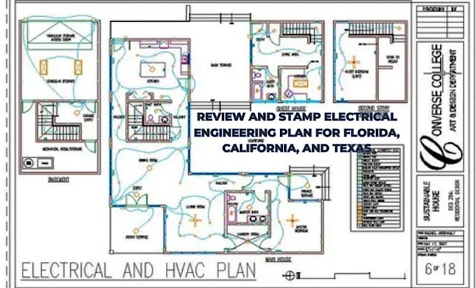 Gig Preview - Review and stamp electrical engineering plan for florida, california, and texas