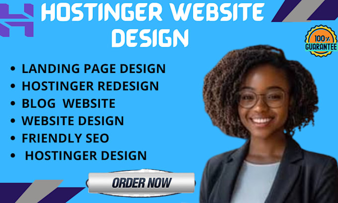 Gig Preview - Hostinger website design hostinger store design hostinger website redesign