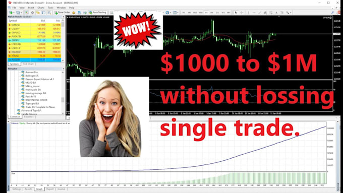 Gig Preview - Deliver profitable forex trading bot, forex trading robot, forex ea, hft bot