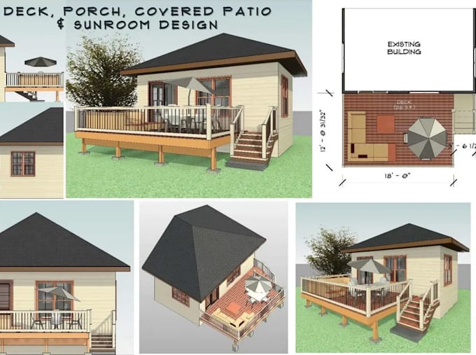 Bestseller - do architectural floor plan,deck,sunroom,adu,garage for city permit