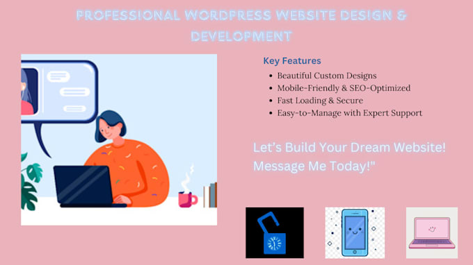 Gig Preview - Do professional wordpress website design development